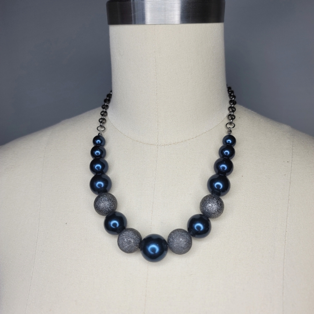Blue Beaded Necklace